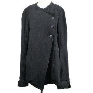Free People Black Wool Blend Coat 10